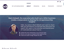 Tablet Screenshot of markbidwell.com